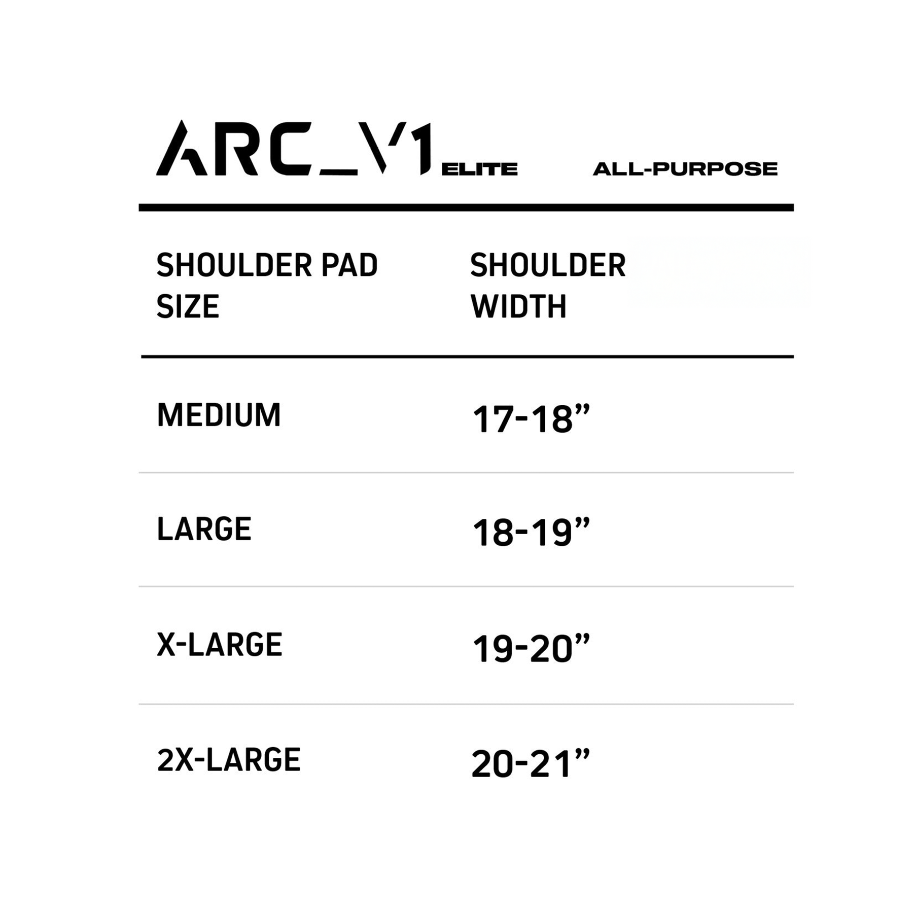 ARC_V1 ELITE SHOULDER PADS - ALL-PURPOSE
