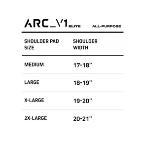 ARC_V1 ELITE SHOULDER PADS - ALL-PURPOSE