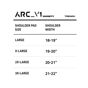 ARC_V1 VARSITY SHOULDER PADS – TRENCH